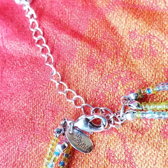 Lia Sophia Summer Sea necklace blue silver green - Picture 7 of 13